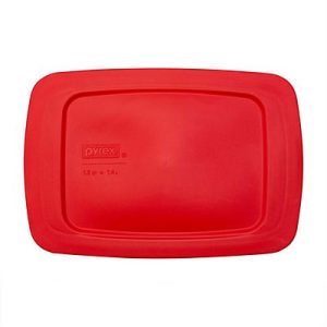 Pyrex® Red Lid for Easy Grab® 1.5-quart Rectangular Glass Loaf Pan