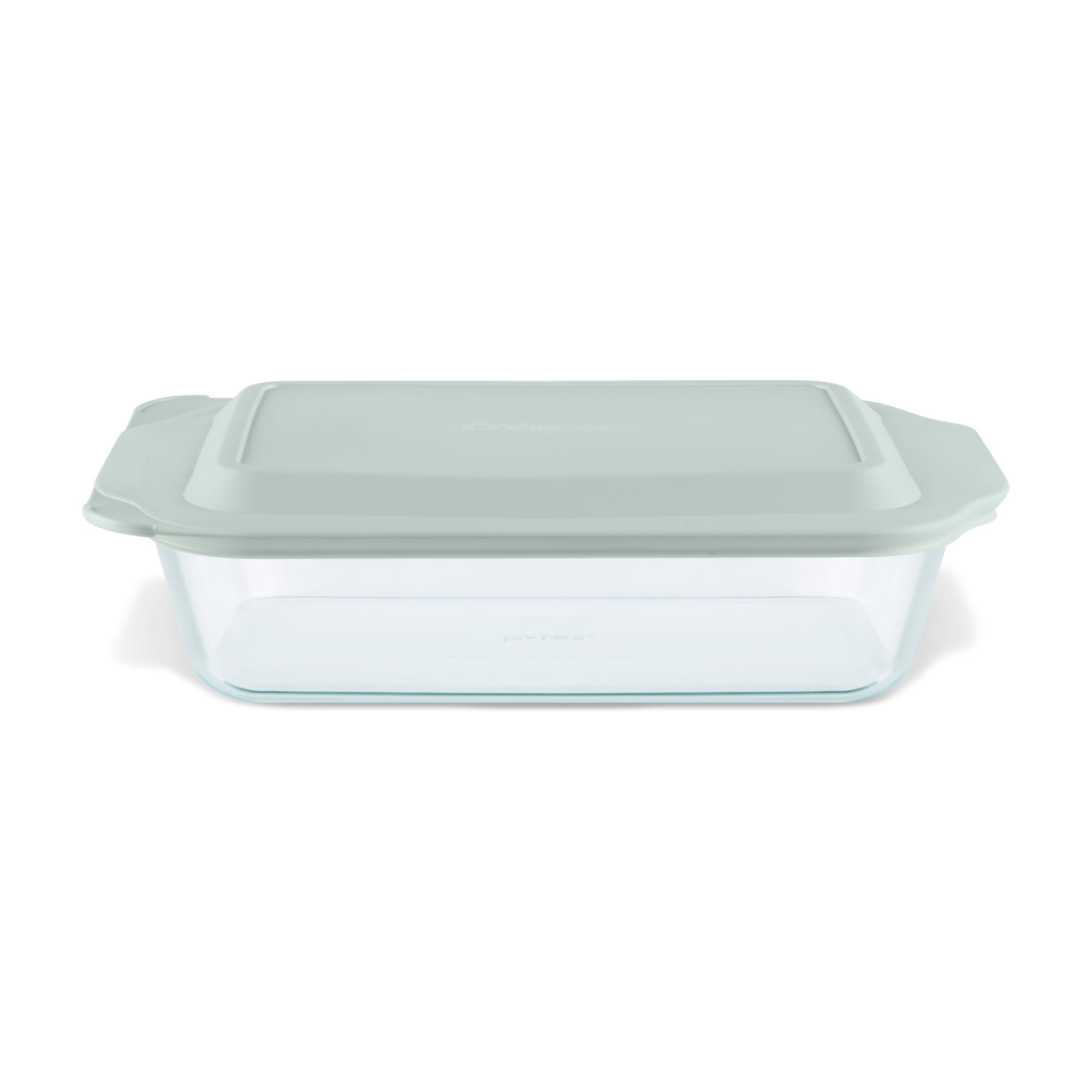 Pyrex? Deep 7 x 11 Rectangle Glass Baking Dish with Sage Green Lid