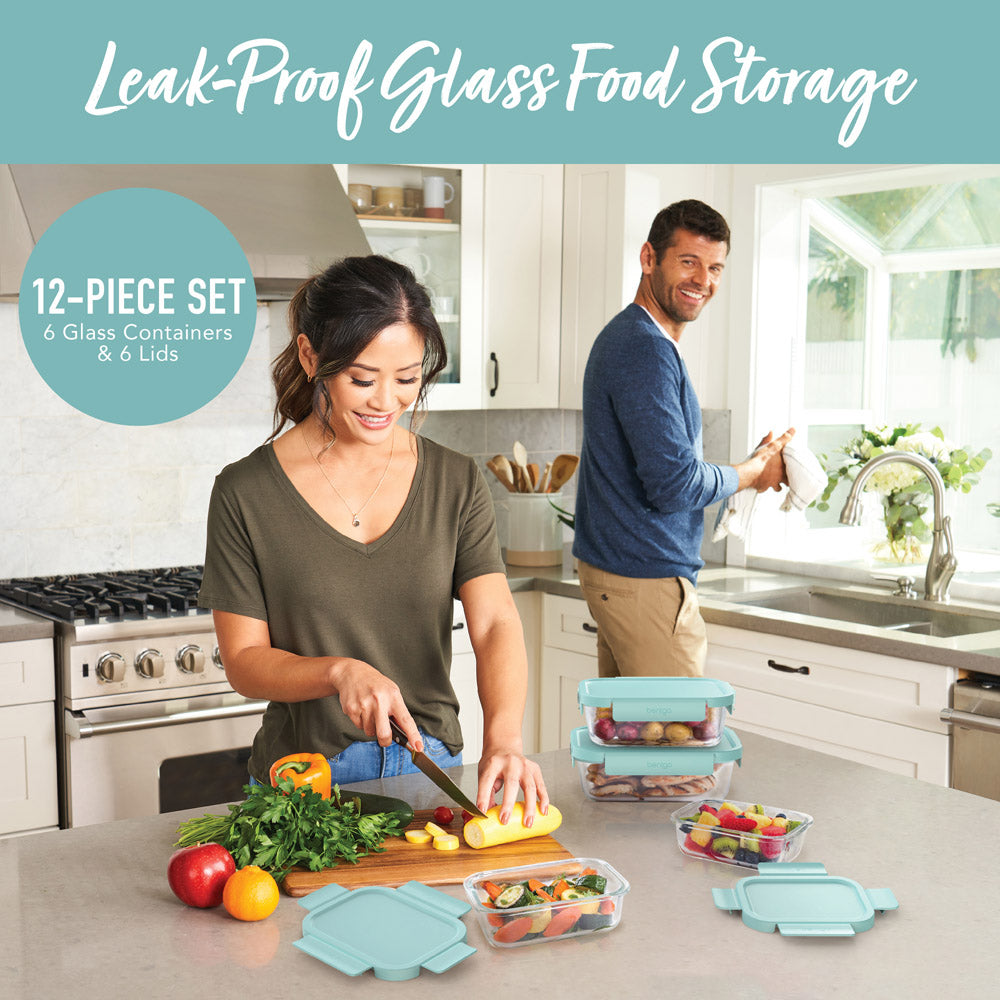 Bentgo Glass Leak-Proof Food Storage Set (12-Piece) - Image 2