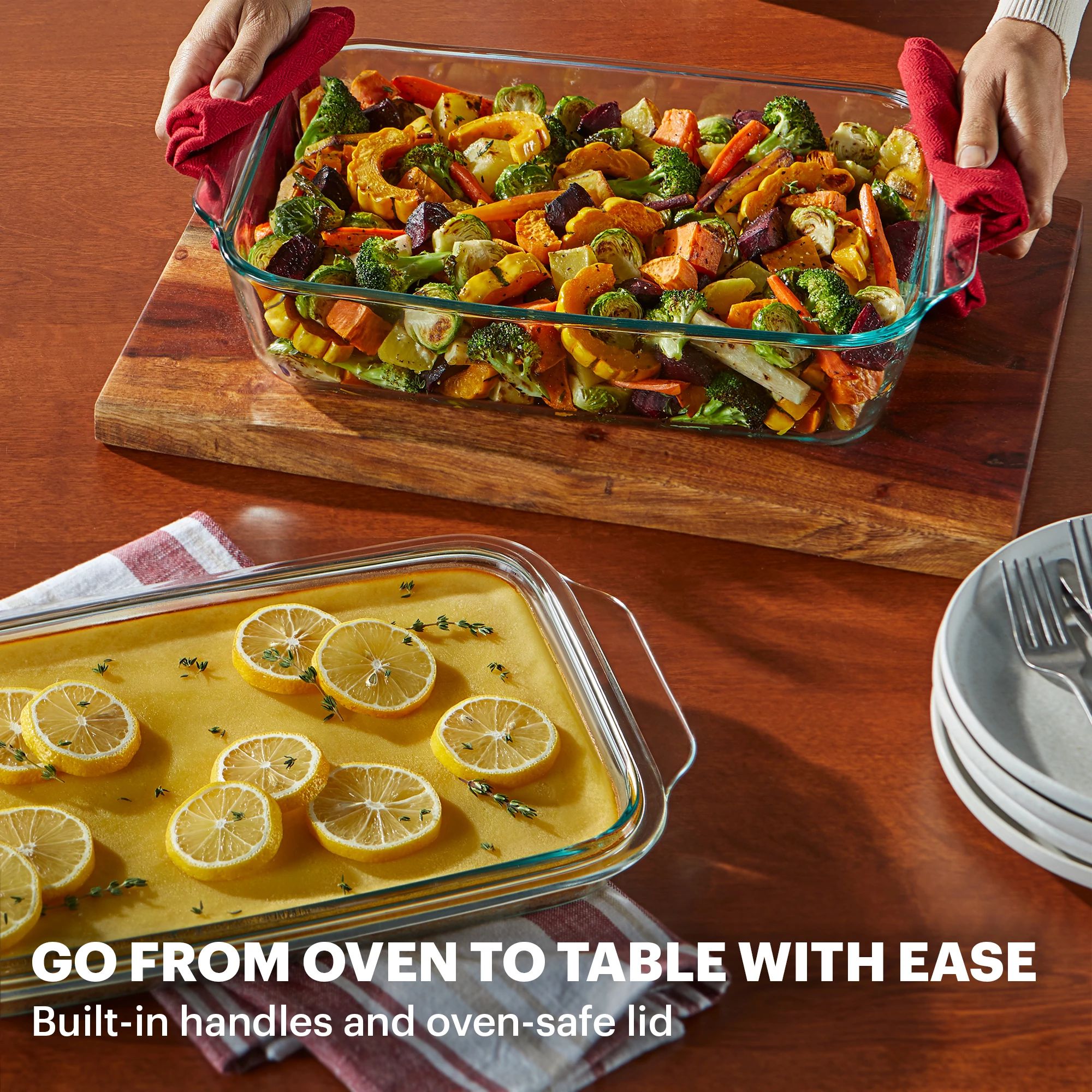 Pyrex? Deep 9 x13 2-in-1 Glass Baking Dish with Glass Lid - Image 3