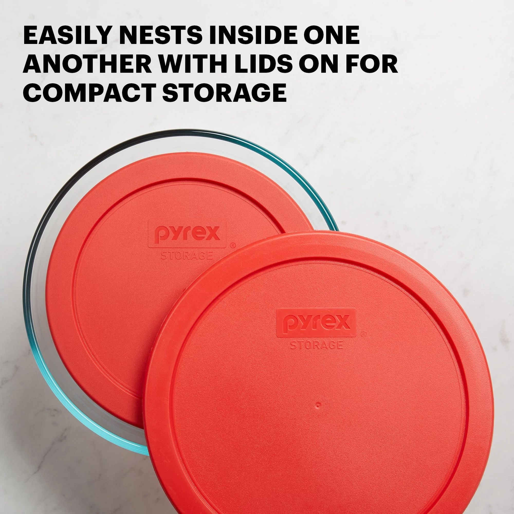 Pyrex? Simply Store? 4-piece Round Glass Storage Set - Image 6