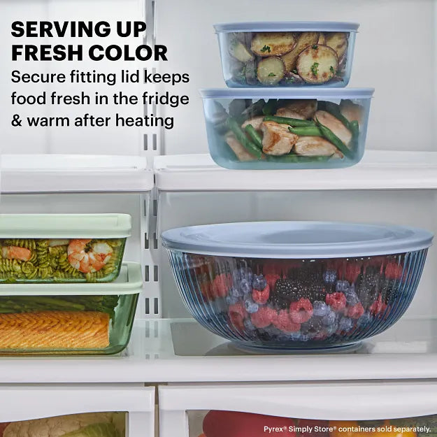 Pyrex? Colors Sculpted Tinted 6-piece Mixing Bowl Set - Image 3
