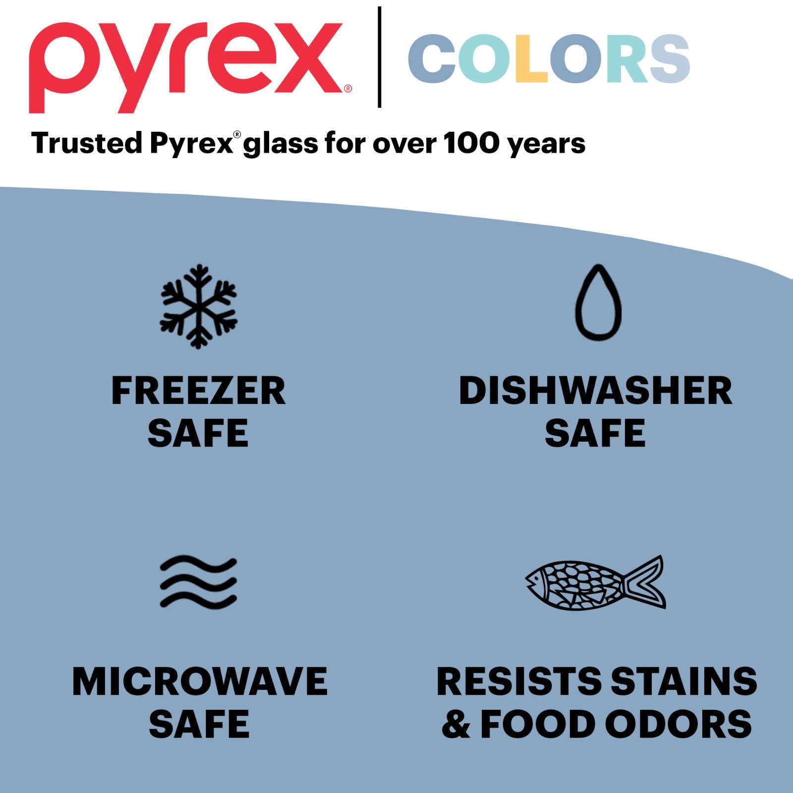 Pyrex? Simply Store? Tinted 4-cup Round Storage with Blue Plastic Lid - Image 5